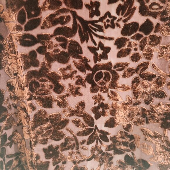 Vintage Anne Carson Sheer Velvet Long Sleeve Top Size Medium Y2k - Picture 6 of 8